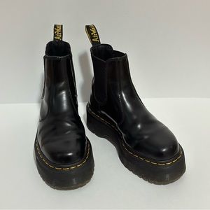 Dr. Martens Platform Chelsea Boots Leather